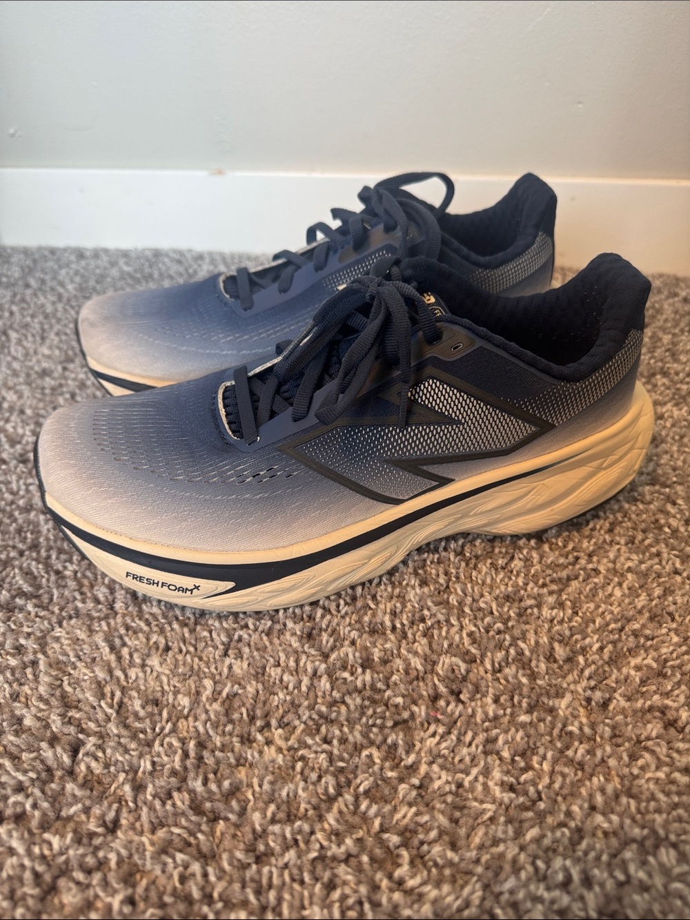 New Balance Fresh Foam X 1080 Navy Athletic Sneakers